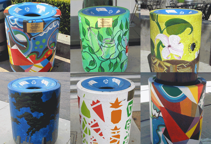 Trash Can Art Project