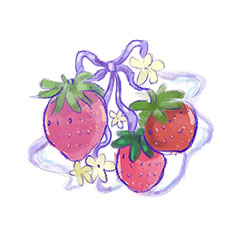 Strawberries sticker
