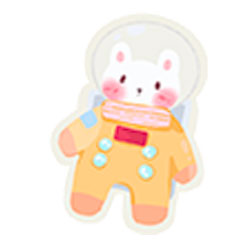 Astronaut Cat Sticker