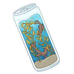 Sea in a can Sticker